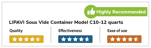 LIPAVI Sous Vide Container Model C10 Rating